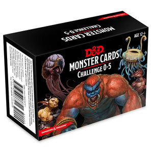 Dungeon's & Dragons Cards Monster Challenge 0-5 5th Ed