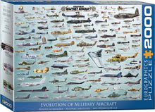 Load image into Gallery viewer, EuroGraphics Evolution of Military Aircraft 2000-Piece Puzzle