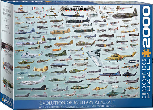 EuroGraphics Evolution of Military Aircraft 2000-Piece Puzzle