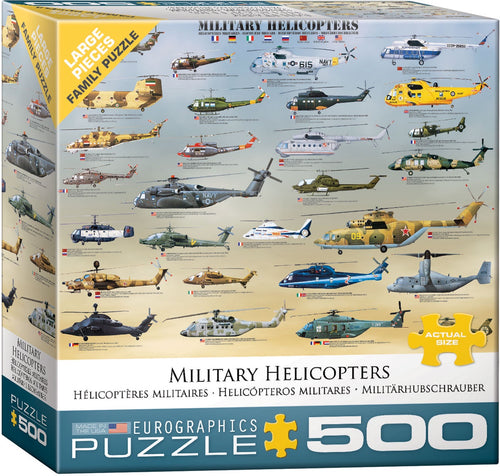 EuroGraphics Military Helicopters 500-Piece Puzzle (Small box)