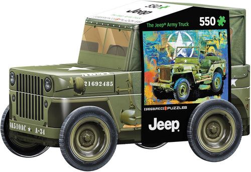 EuroGraphics Military Jeep 550-Piece Puzzle Tin