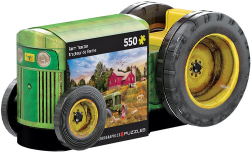 EuroGraphics Vintage Tractor Shaped Tin 550-Piece Puzzle Tin