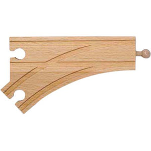 Melissa & Doug 6" Wooden Curved Switch Track, Female