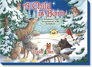Leanin Tree A Child Is Born Christmas Card Assortment with Scripture #90276