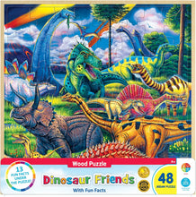 Load image into Gallery viewer, Dinosaur Friends Wooden 48pc Jigsaw Puzzle