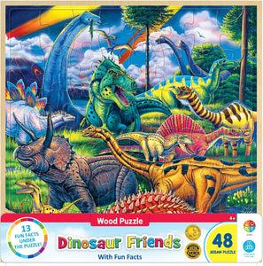 Dinosaur Friends Wooden 48pc Jigsaw Puzzle