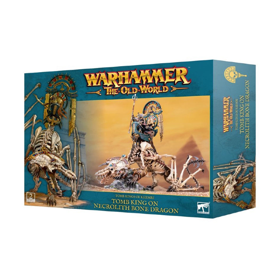 Warhammer The Old World: Tomb Kings of Khemri: Tomb King on Necrolith Bone Dragon #07-08