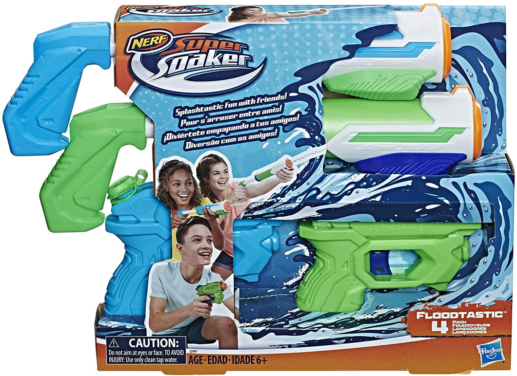 Nerf Super Soaker Floodtastic 4 Pack