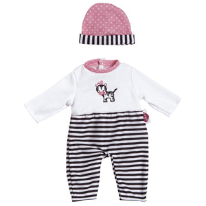 Adora Zebra Stripes Baby Doll Outfit