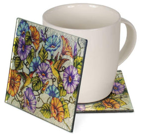 Angelstar Cozenza Collection Hummingbird Coaster Set-4"