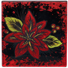 Load image into Gallery viewer, Angelstar Cozenza Collection Vibrant Poinsettia Coaster Set-4&quot;