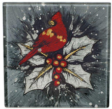 Load image into Gallery viewer, Angelstar Cozenza Collection Christmas Cardinal Coaster Set-4&quot;