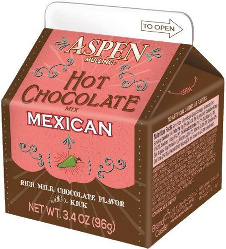 Aspen Mexican Hot Chocolate Mix, 3.5oz Carton