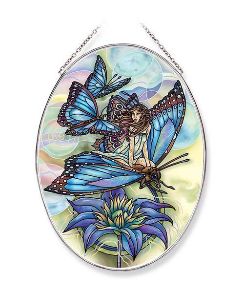 Wishes Have Wings Large Oval Sun Catcher