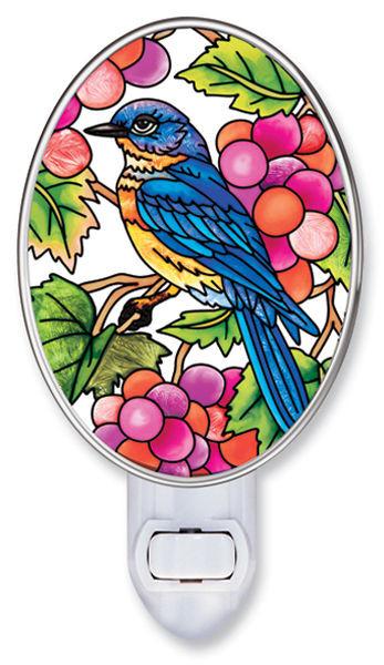 Grapevine Bluebird Nightlight with Rotating Plug