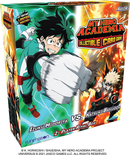 My Hero Academia Collectible Card Game Izuku Midoriya vs. Katsuki Two Player Rival Decks