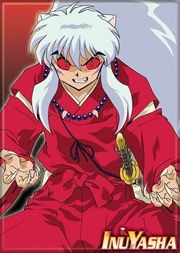 Inuyasha with Red Eyes Magnet