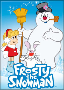 Frosty the Snowman Cast on Blue