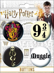 Harry Potter 4 Button Set 3