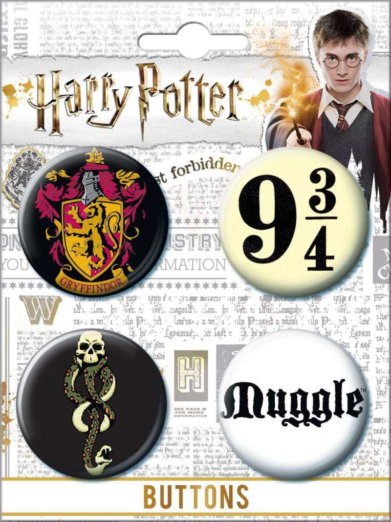 Harry Potter 4 Button Set 3
