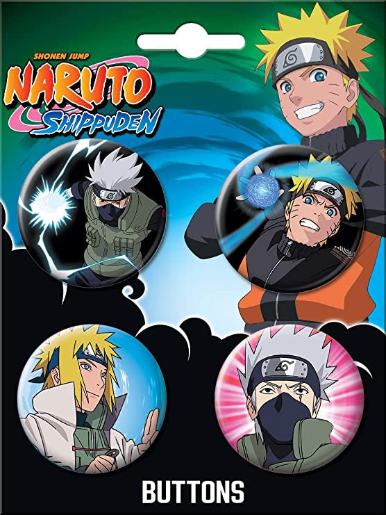 Naruto 4 Button Set 2