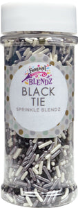 Black Tie Sprinkle Blend Cake Decoration
