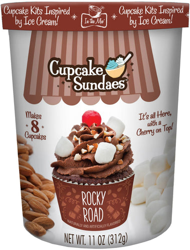 Rocky Road Cupcake Sundaes