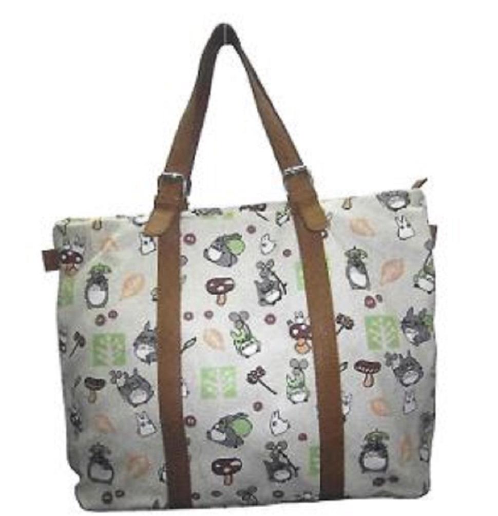 Khaki Canvas Totoro Shopping Bag - Freedom Day Sales