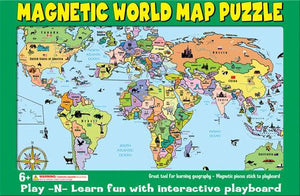 World Magnetic Puzzle Map