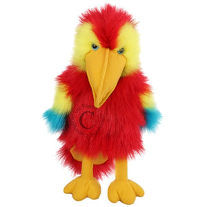 The Puppet Company Scarlet Macaw Baby Bird Hand Puppet