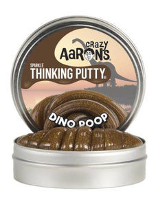 Crazy Aaron Thinking Putty- Dino Poop 4" Tin