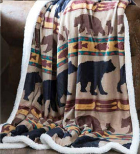 Carstens Bear Family Blanket Throw