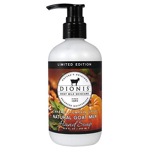 Dionis Goats Milk Skincare Hand Soap 8.5oz.- Caramel Pumpkin Spice