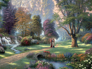 300 Piece Oversized Thomas Kinkade Inspirations Puzzle- Walk of Faith