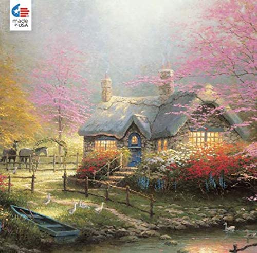 300 Piece Oversized Thomas Kinkade Inspirations Puzzle- Stepping Stone Cottage