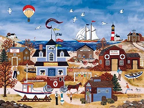 300 Piece Oversize Jane Wooster Scott Puzzle- Seaside Splendor
