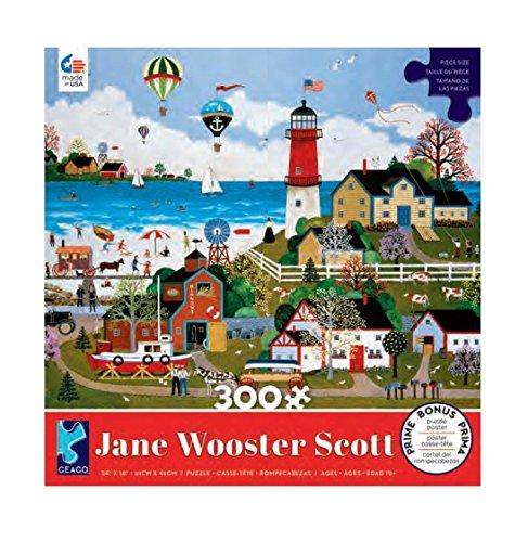 300 Piece Oversized Jane Wooster Scott Puzzle-Cape Milford Light