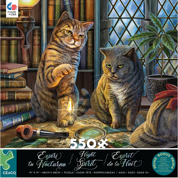 NIGHT SPIRIT - PURRLOCK HOLMES - 550 PCPUZZLE