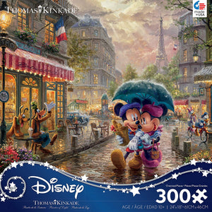 300 Piece Oversized Thomas Kinkade Disney Puzzle- Mickey in Paris