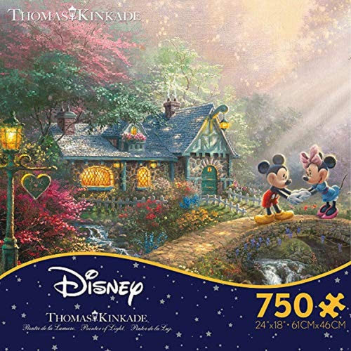 Thomas Kinkade The Disney Dreams Collection:750 Piece Puzzle-Mickey and Minnie