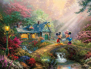 Thomas Kinkade The Disney Dreams Collection:750 Piece Puzzle-Mickey and Minnie