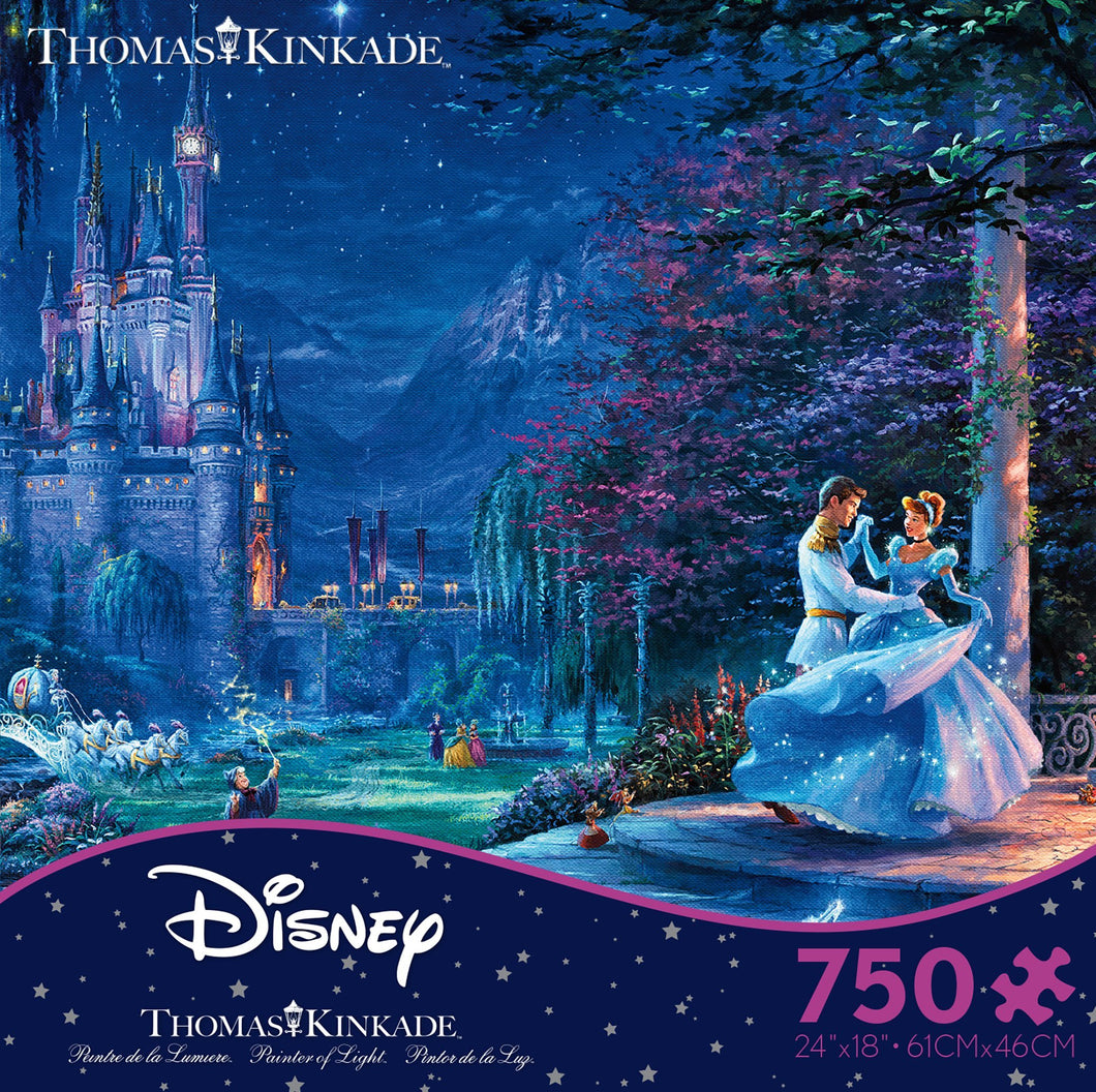 750 Piece Thomas Kinkade Disney Dreams-Cinderella Starlight