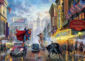 1000pc Thomas Kincade Justice League Puzzle-The Trinity Theatre