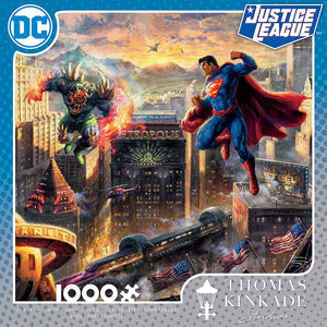 1000pc Thomas Kincade Justice League Puzzle-Superman Man of Steel
