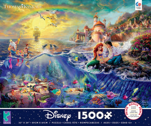 1500 piece Thomas Kinkade Disney Little Mermaid Puzzle