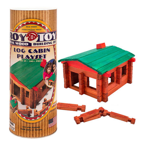 Roy Toy Log Cabin Canister (140+ pieces)