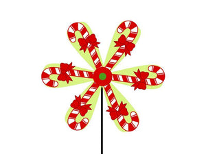 Real Wood Candy Cane Spinwheel