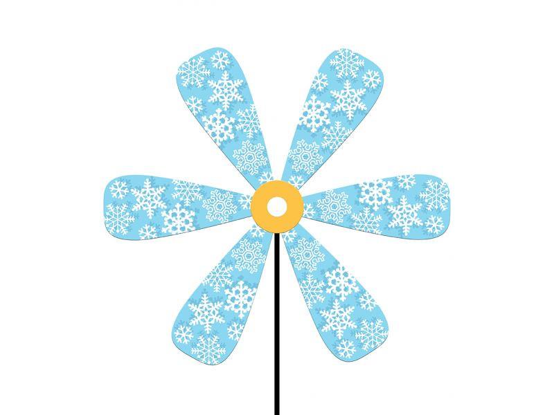 Real Wood Snowflakes Spinwheel