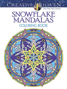 Creative Haven Snowflake Mandalas Coloring Book-Noble
