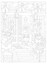 Load image into Gallery viewer, Creative Haven Christmas Color By Number Coloring Book